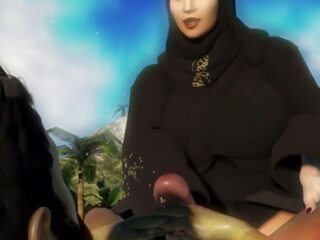 Island của đã mất chất béo ả rập muslim cô gái mặc burqa và | xhamster